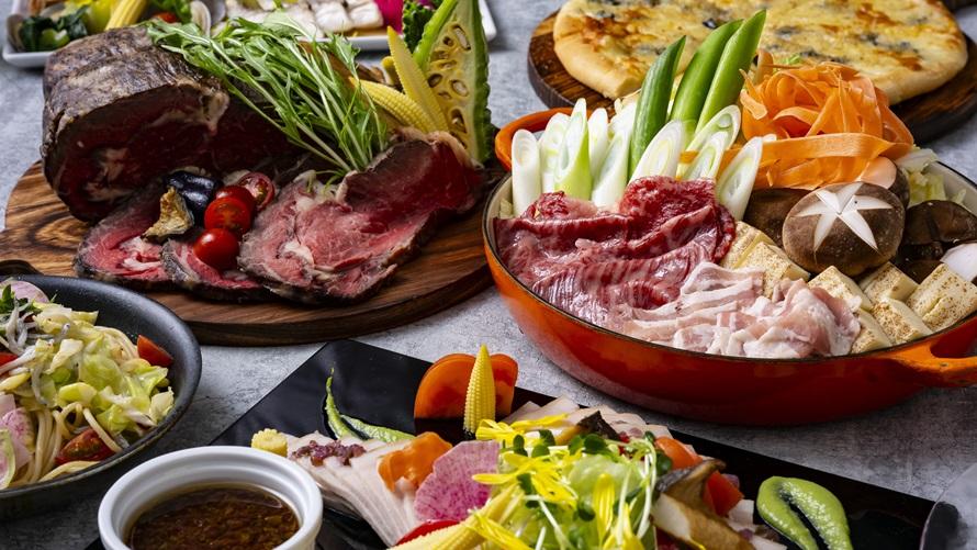 レイクビューダイニング ビオナにて「近江牛と湖国の恵みディナーブッフェ」