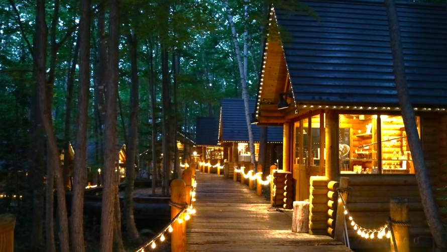 夜のニングルテラス