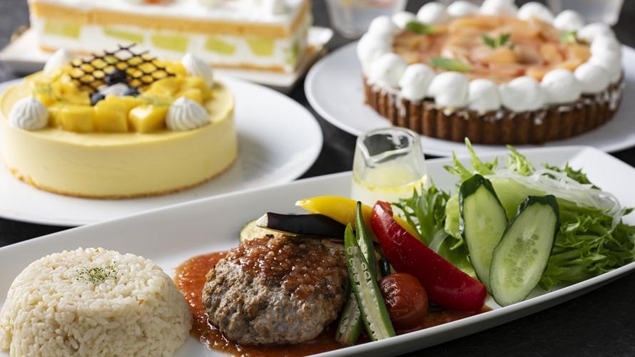 近江牛のハンバーグ彩り野菜のワンプレート