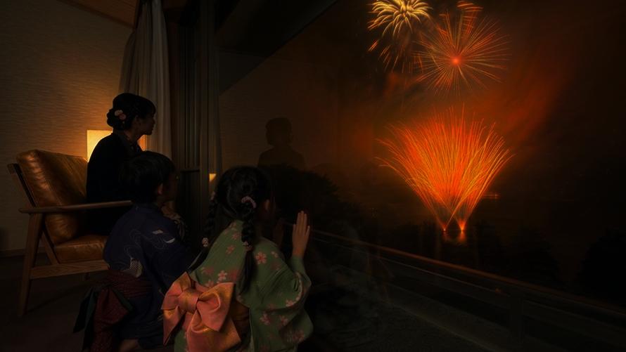 箱根, 箱根園, 花火, 夏, 祭り