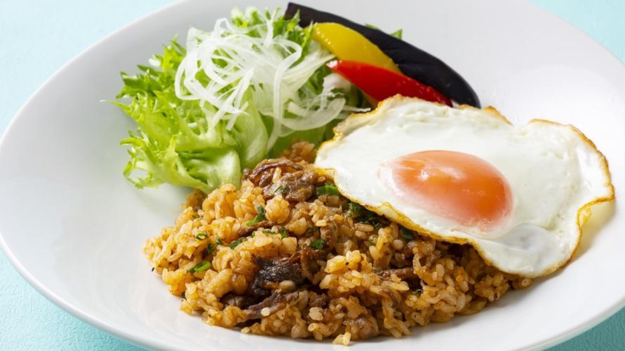 近江牛しぐれ煮のスパイシーピラフ