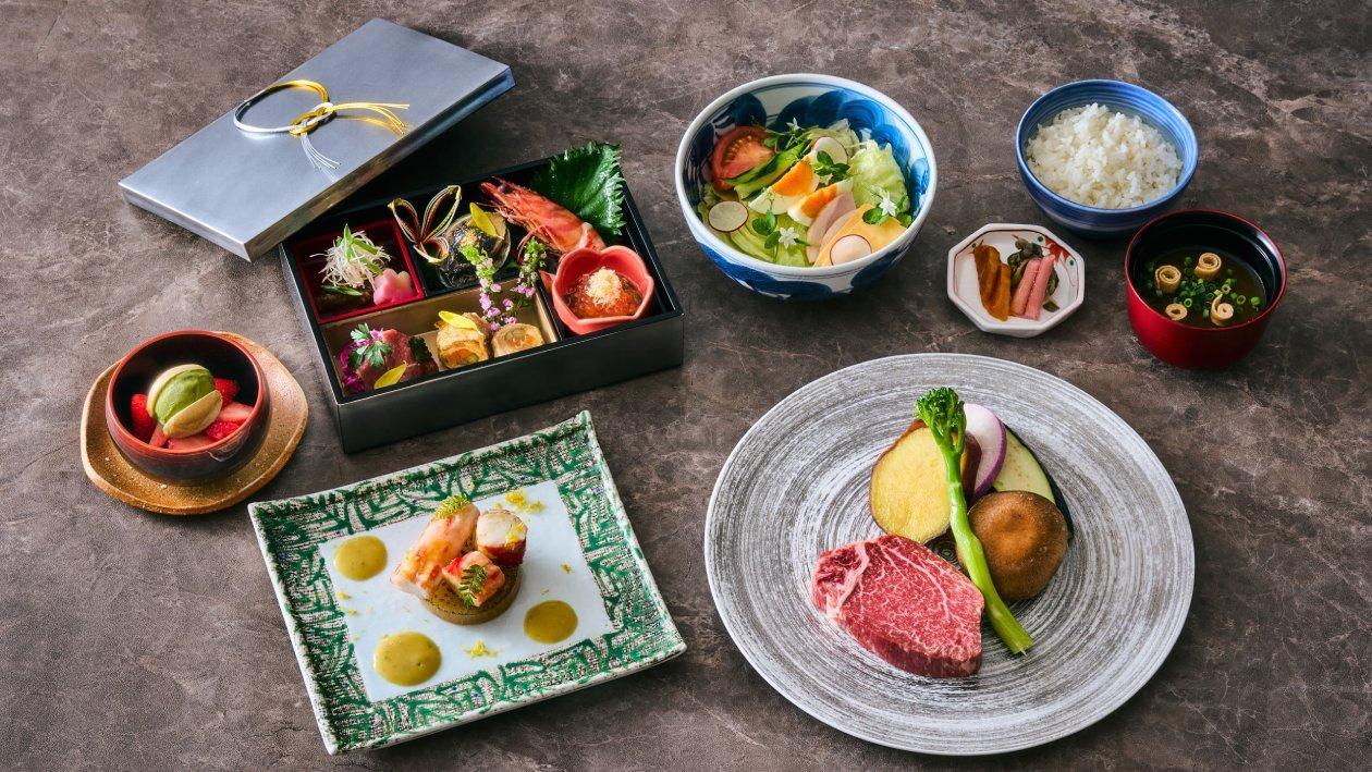 グランドプリンスホテル高輪にあるレストラン、「鉄板焼 桂」特別ディナーコースのイメージ。