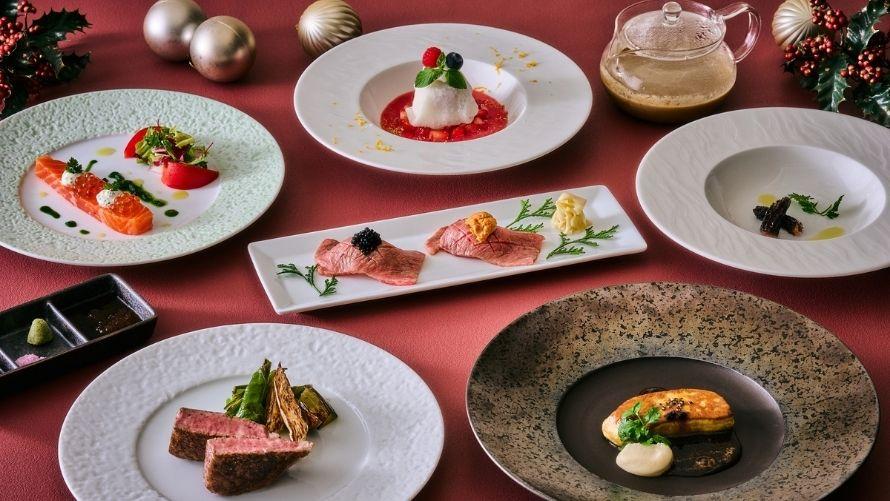 世界三大珍味と黒毛和牛のクリスマスディナー