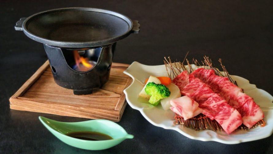 近江牛サーロイン陶板焼き