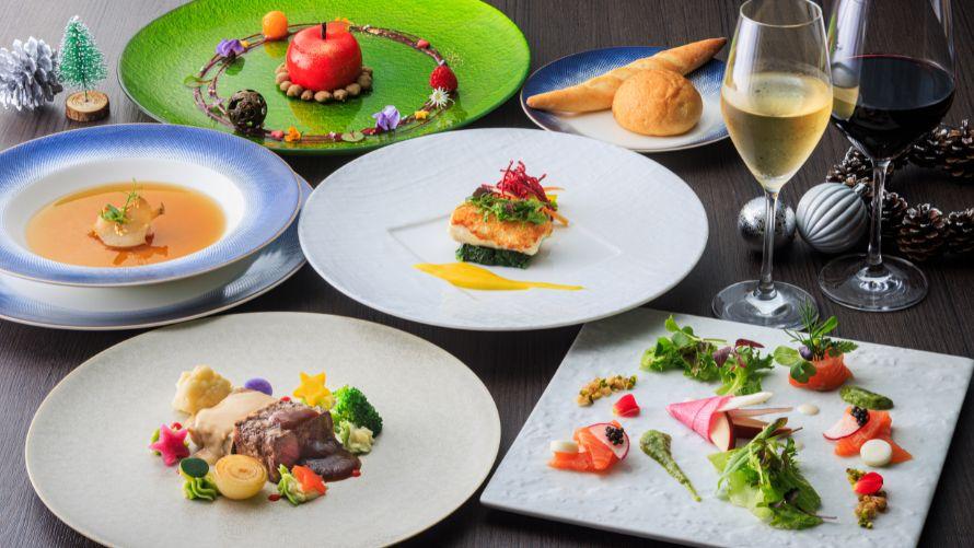 クリスマス仕様のディナーコース。