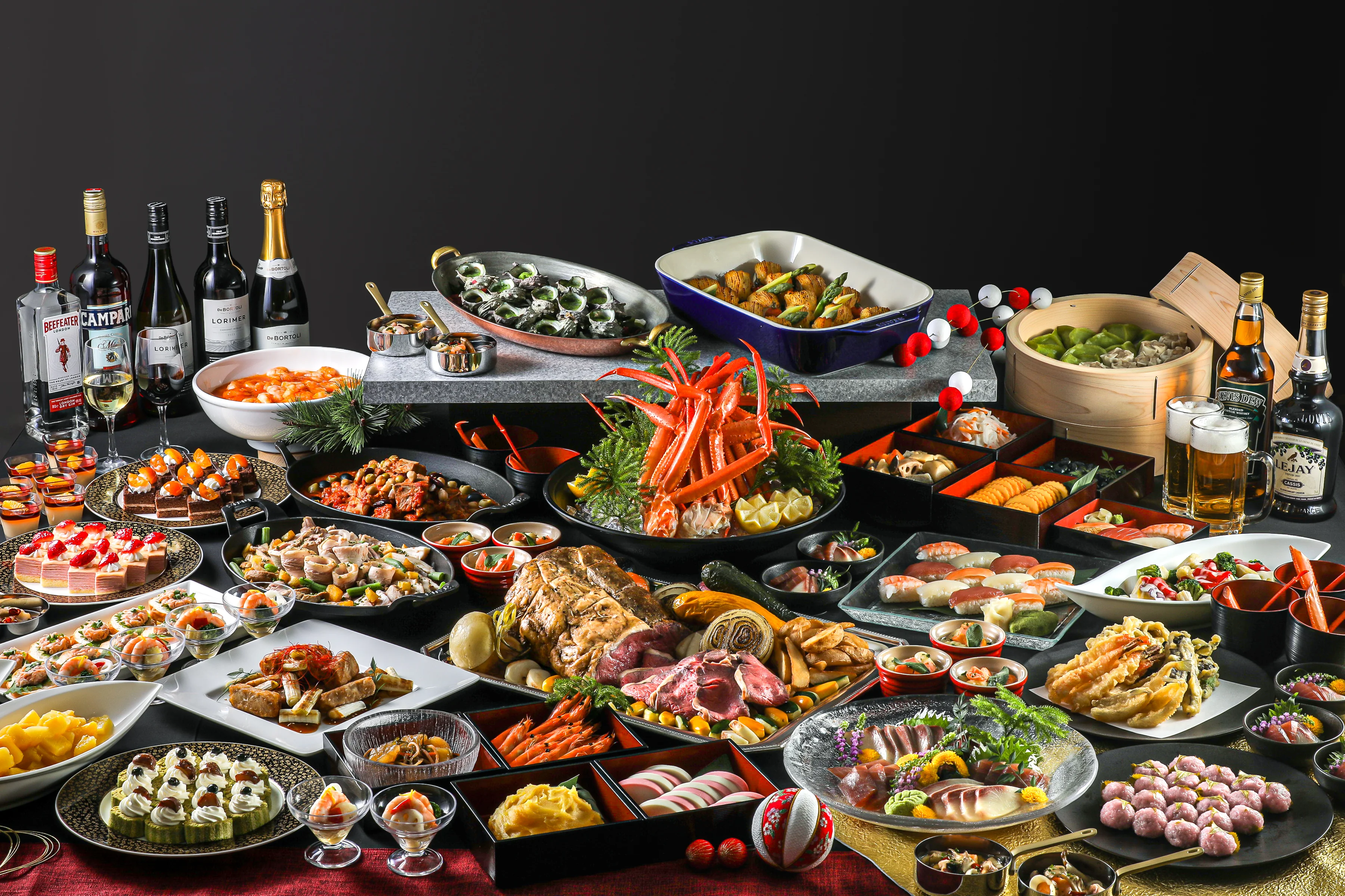 ニューイヤーブッフェの料理