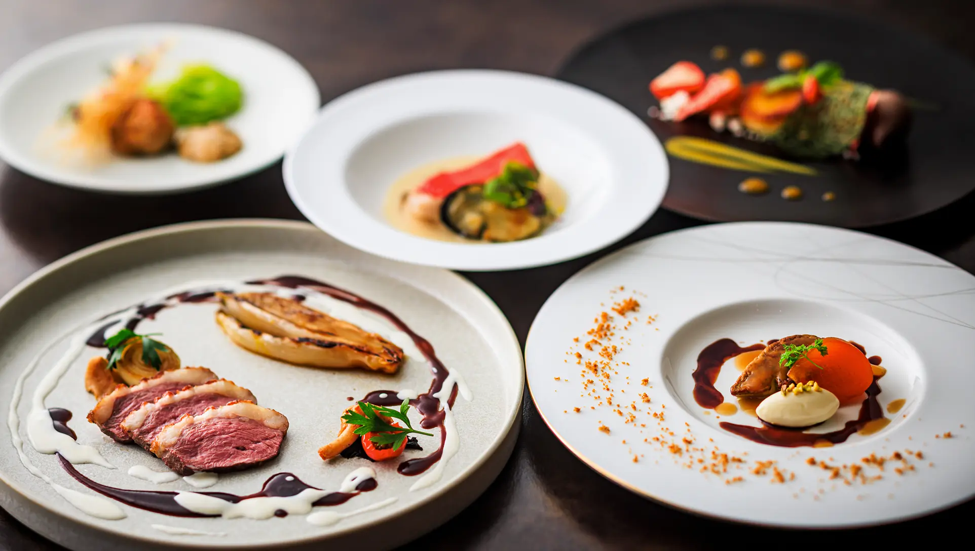 冬の味覚が楽しめるシェフの遊び心あふれるディナーコース