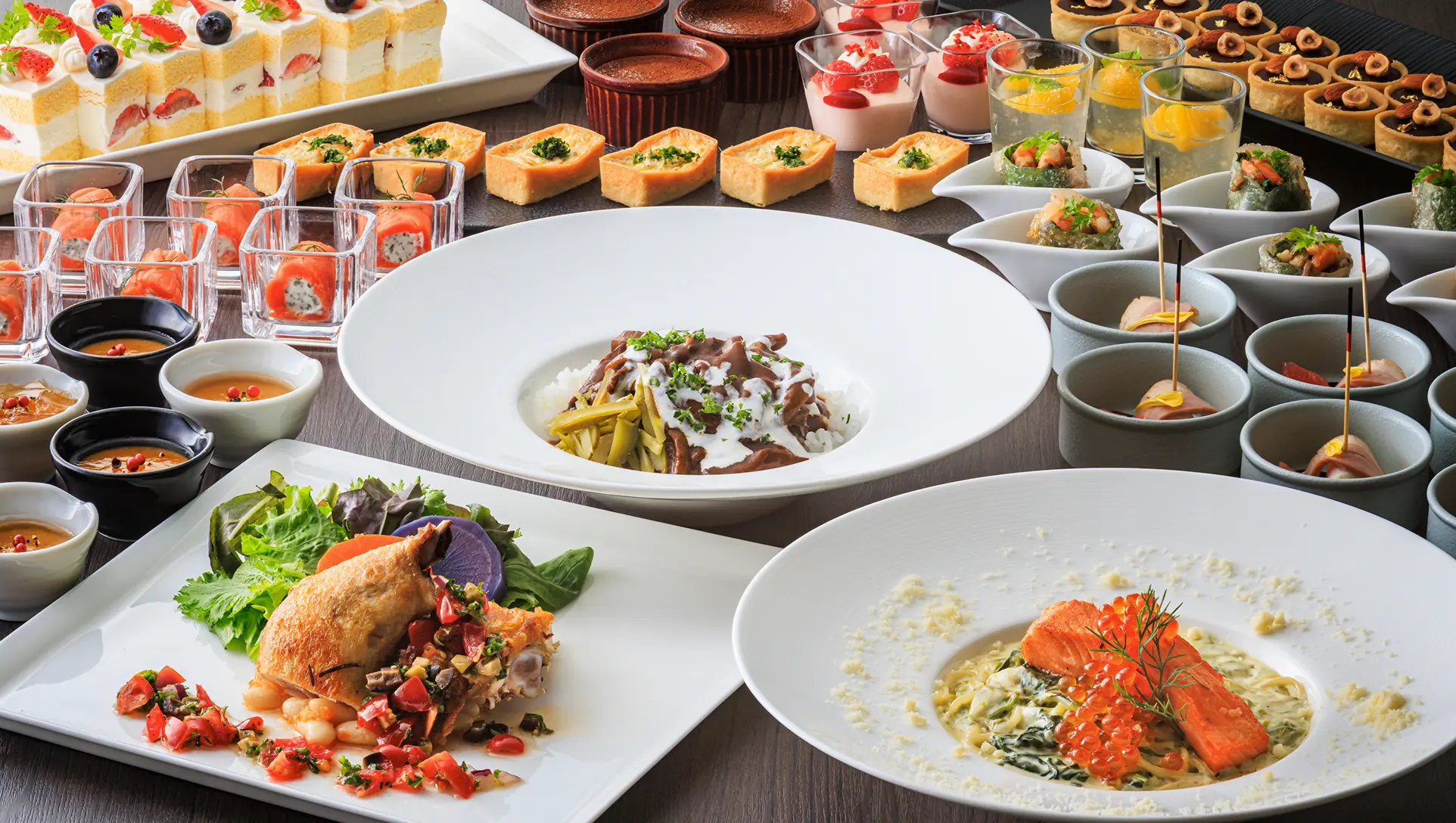 冬のハーフブッフェランチ