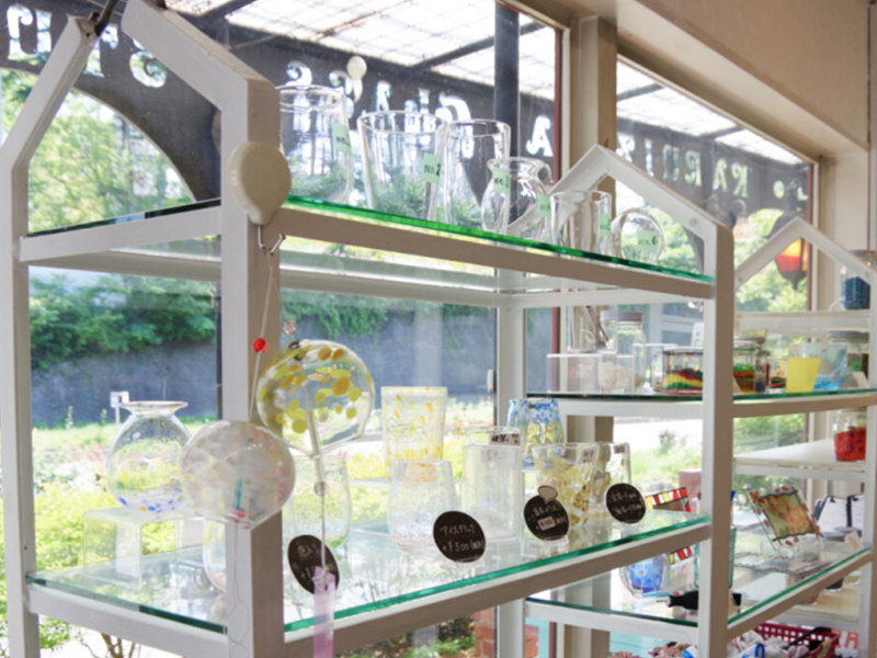 軽井沢ガラス工房内観