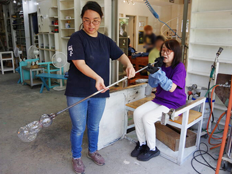 軽井沢ガラス工房 風鈴づくり体験