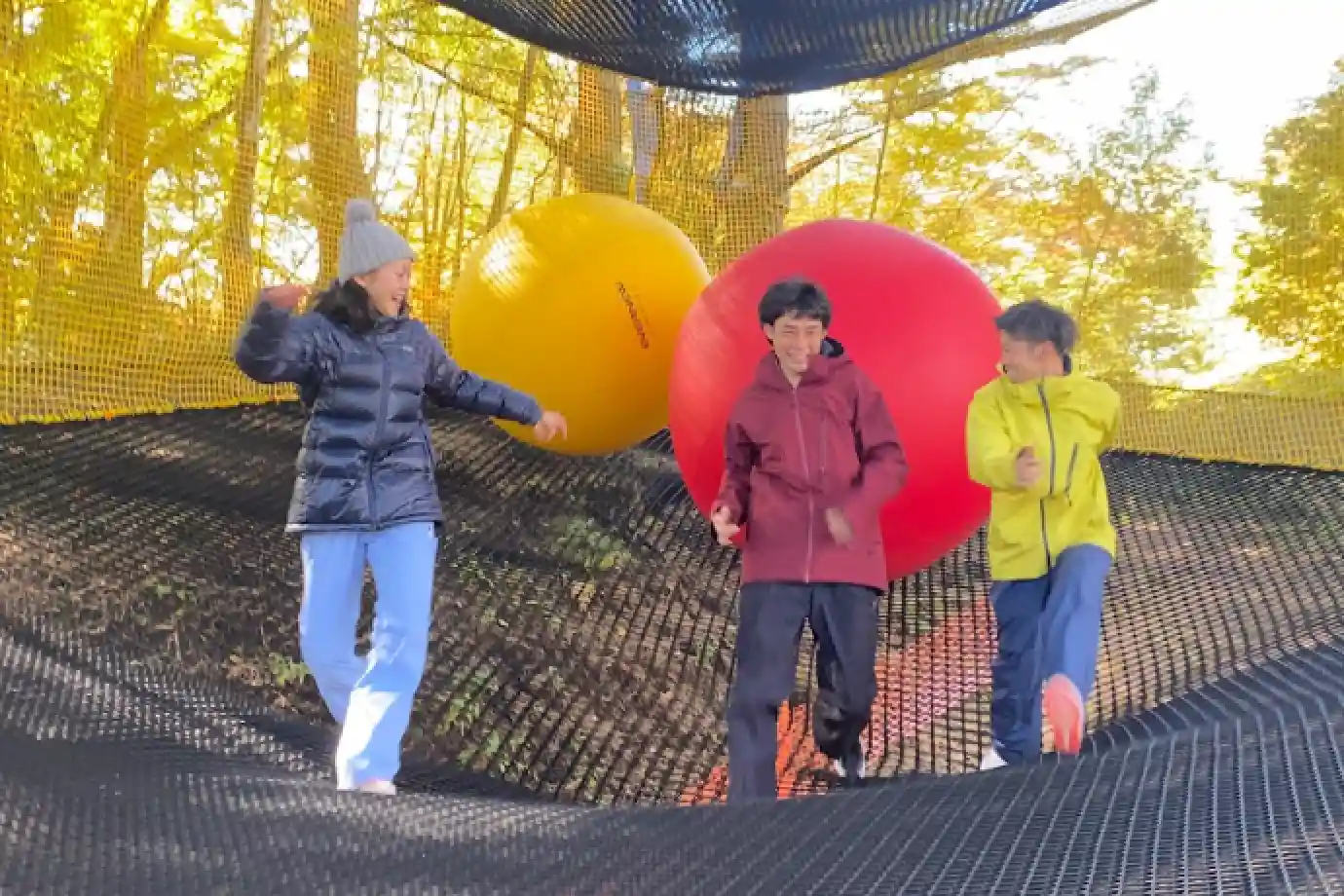 冬季　ネットアドベンチャーくものす