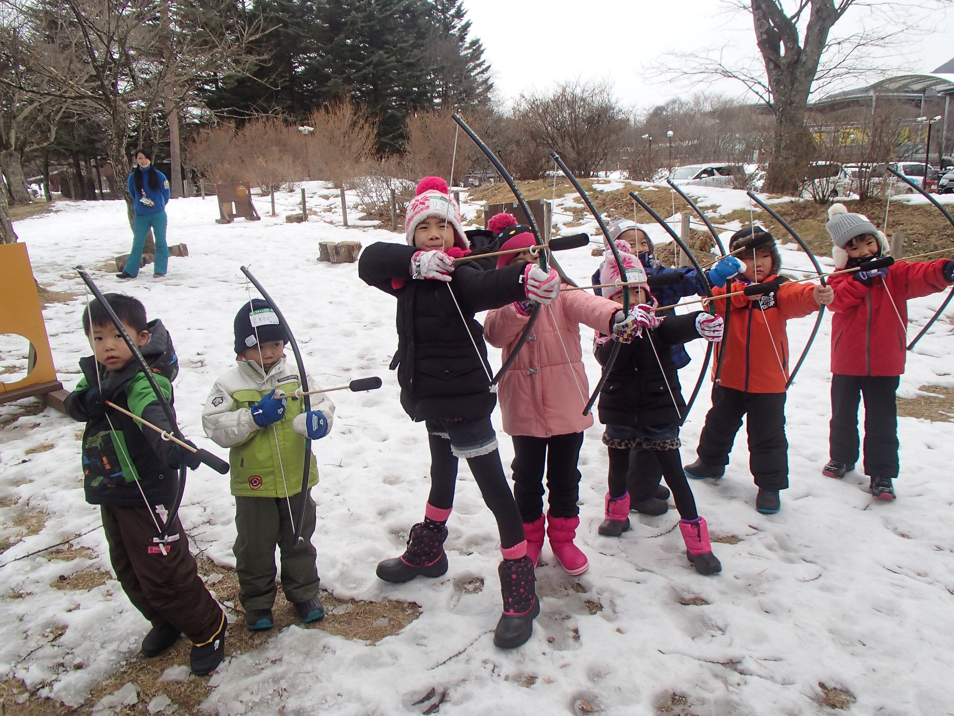 冬のキッズチャレンジ 冬のアクティビティ ネイチャーキッズ森の家 軽井沢プリンスホテル