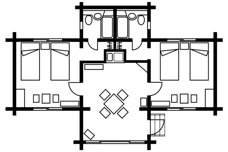 コテージDタイプ レイアウト