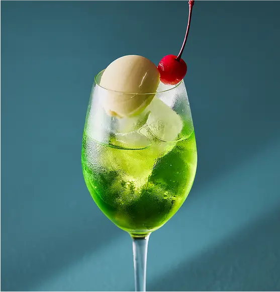 メロンクリームソーダカクテル