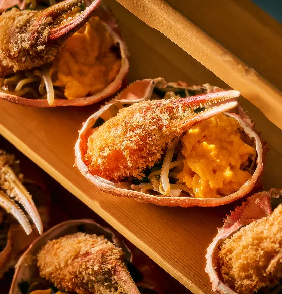 蟹甲羅盛り 焼きそば