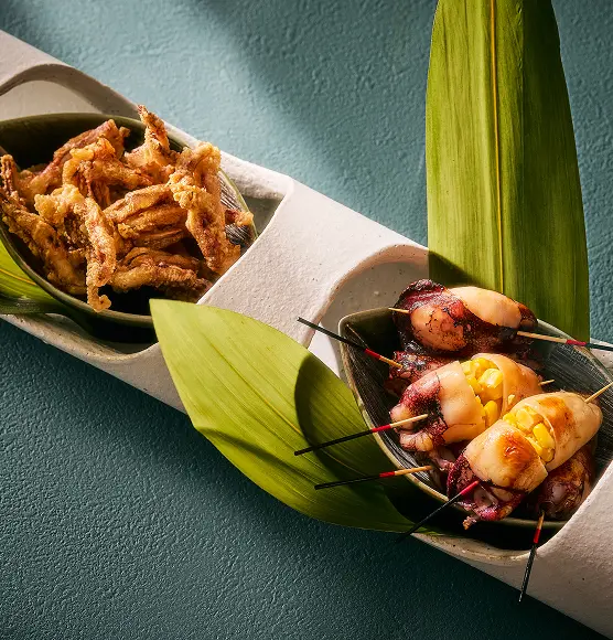 烏賊焼き in 焼玉蜀黍