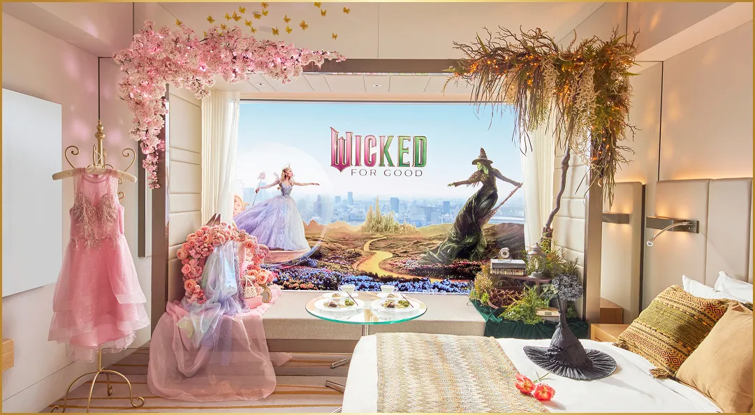 WICKEDの世界観が楽しめるお部屋