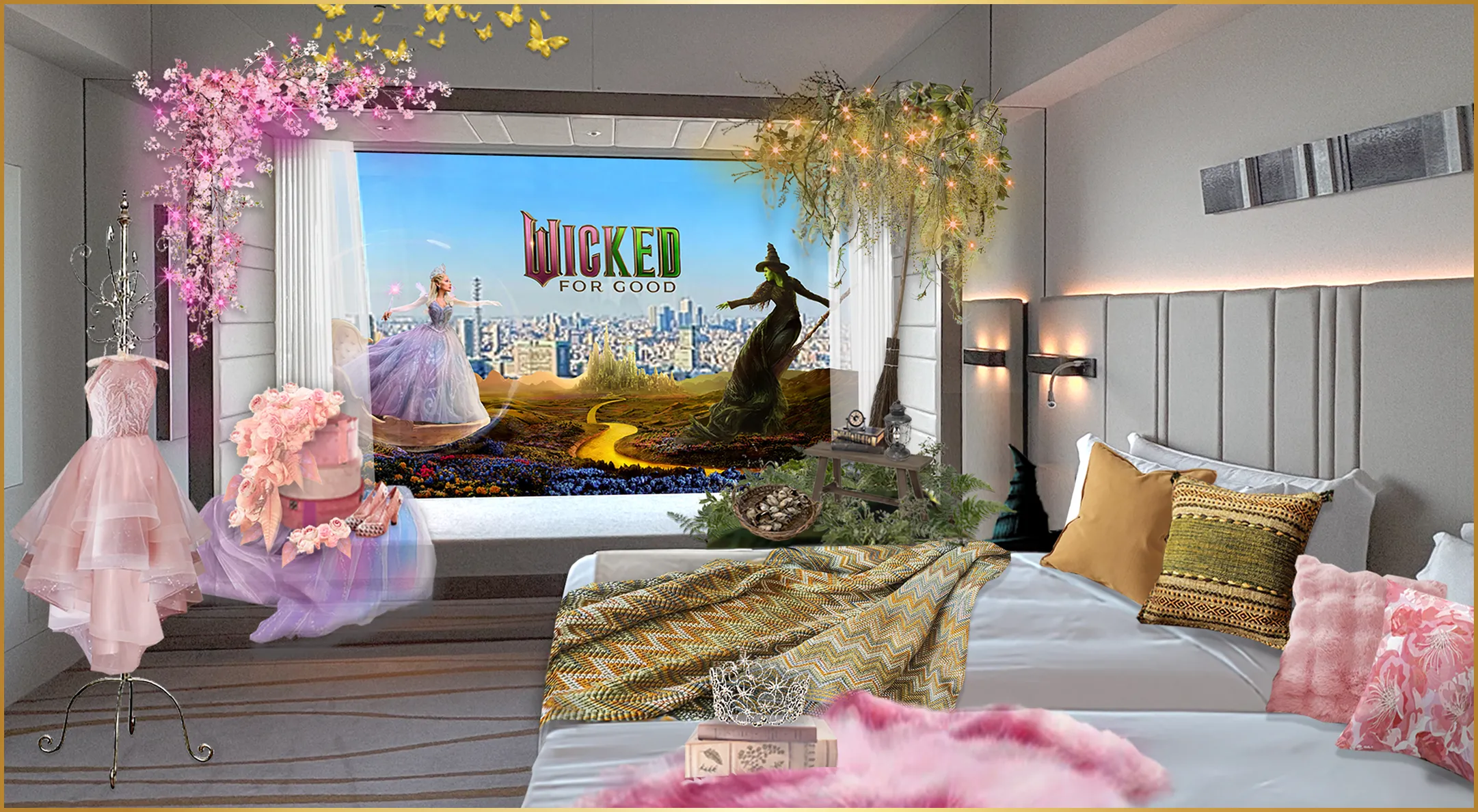 WICKEDの世界観が楽しめるお部屋