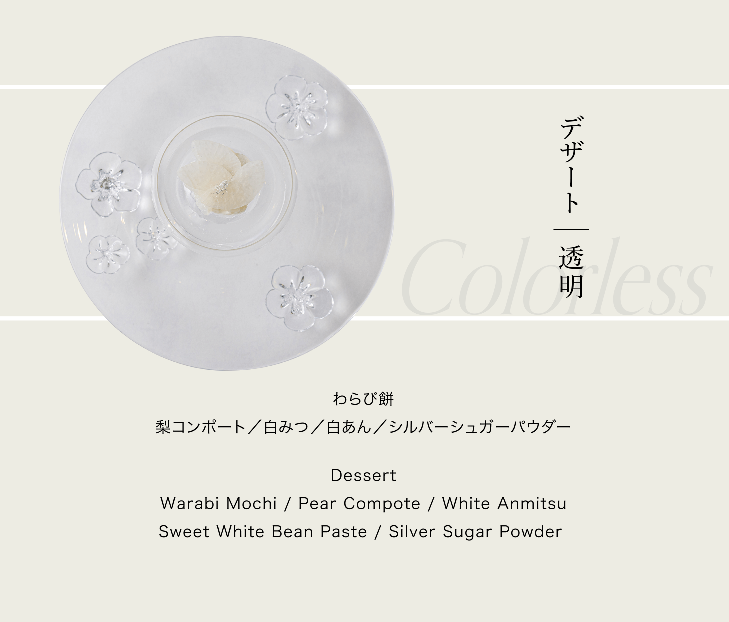 デザート ｜ 透明