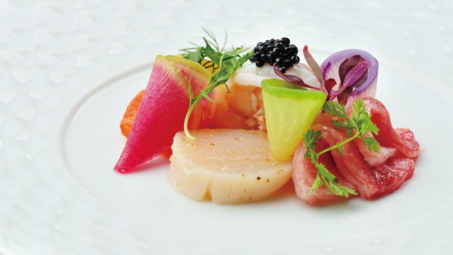 目にも美しい前菜