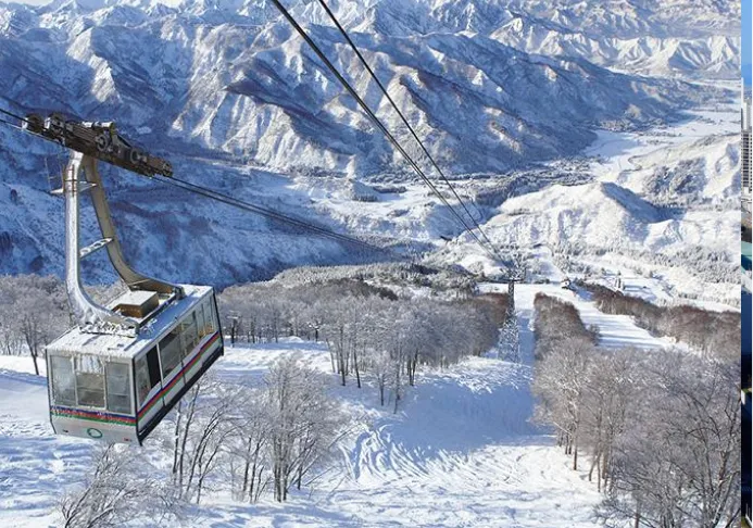 雪景色が広がるスキー場