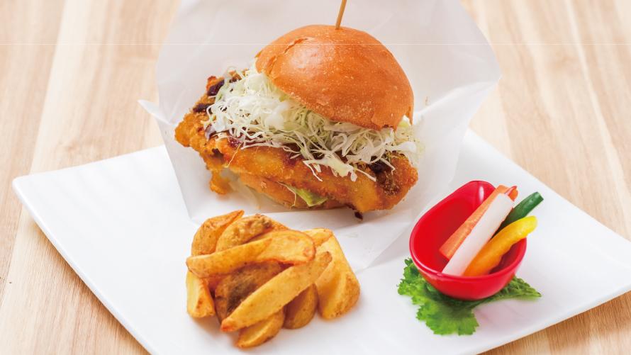 豚カツバーガー　画像