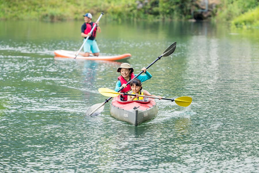 親子で挑戦してみては?「カヌーちょこっと体験」