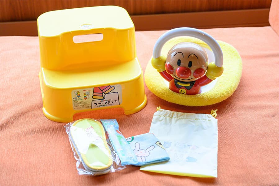 子供連れには嬉しい貸し出し備品がたくさん