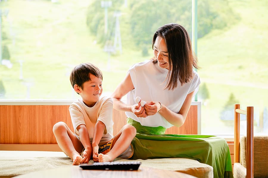客室にも子供が笑顔になる仕掛けがたくさん