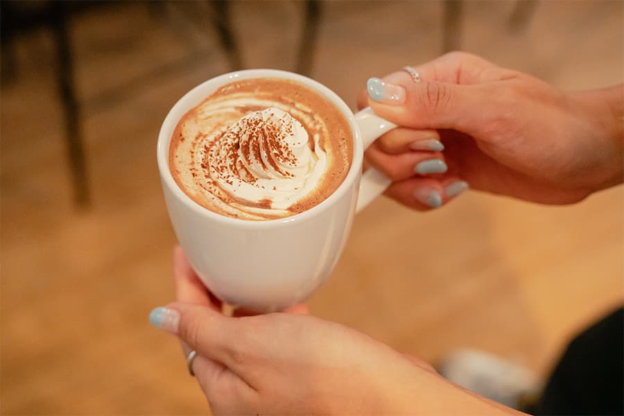 ホットチョコレートはほっと温まる味