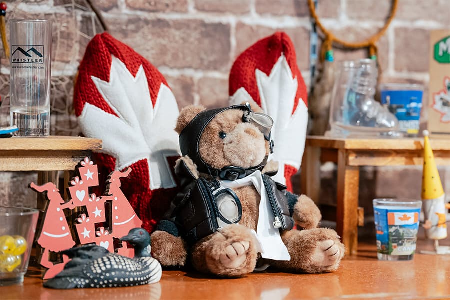 カナダの雰囲気が感じられる店内