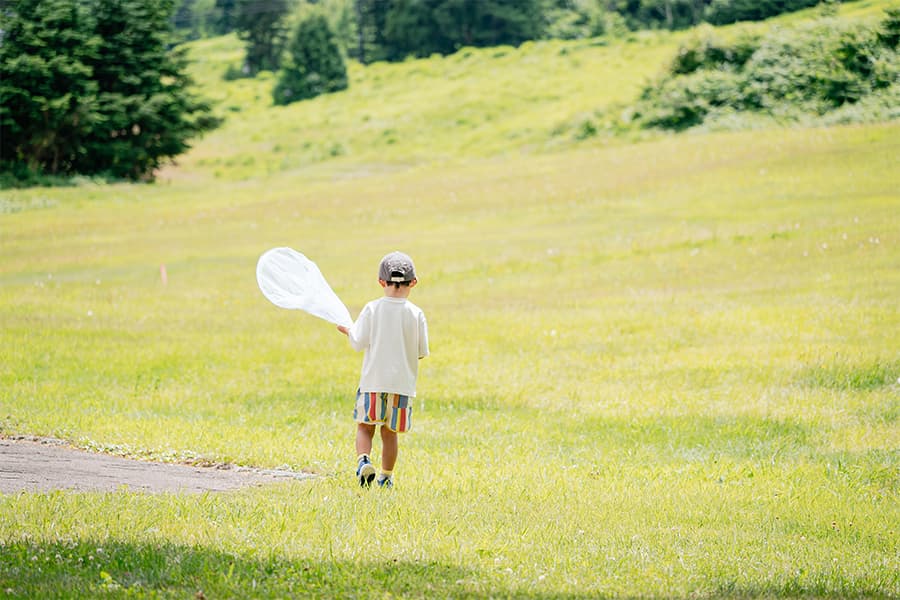 苗場の大自然は子どもたちの遊び場