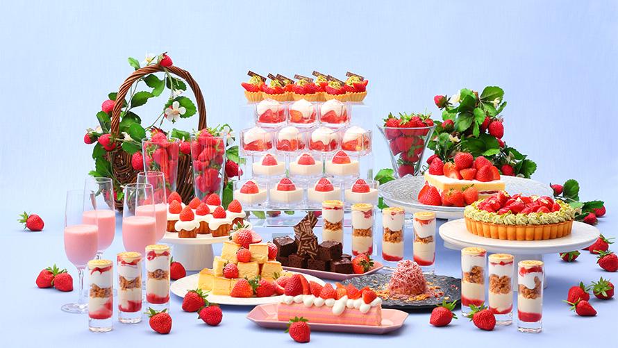 ストロベリースイーツブッフェ ランチタイム Sky Dining 天空 名古屋プリンスホテル スカイタワー