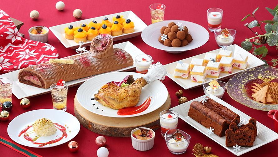 ランチブッフェのスイーツの数々