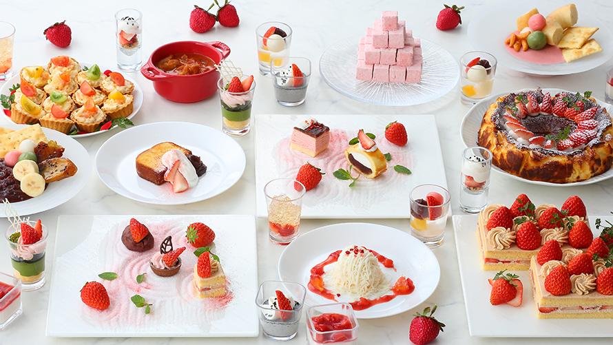 ランチブッフェのスイーツの数々