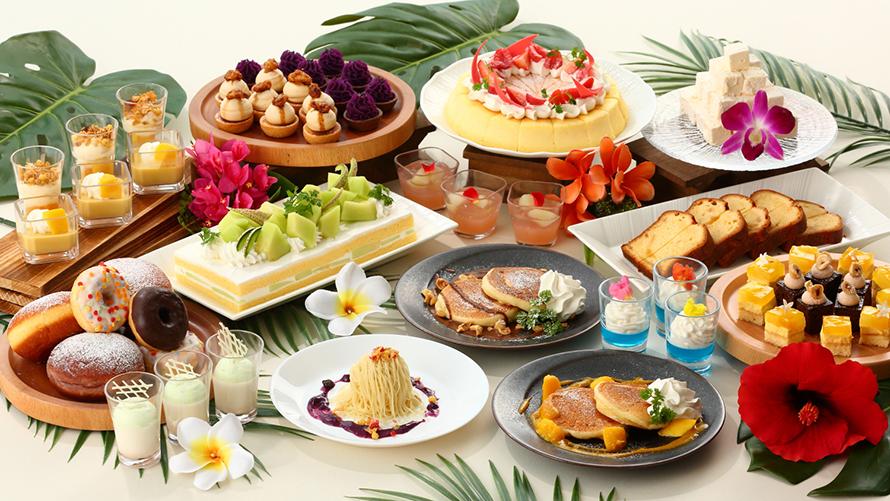 ランチブッフェのスイーツの数々