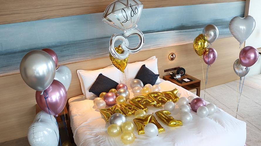 記念日の思い出作りに お部屋の飾り付け はいかがですか 客室装飾のご案内 名古屋プリンスホテル スカイタワー