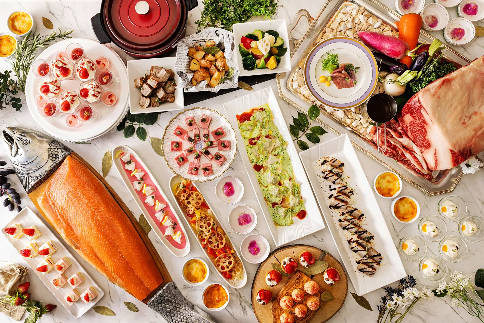 川越プリンスホテル公式Webサイトより「春を感じる食材を使用したブッフェメニュー」