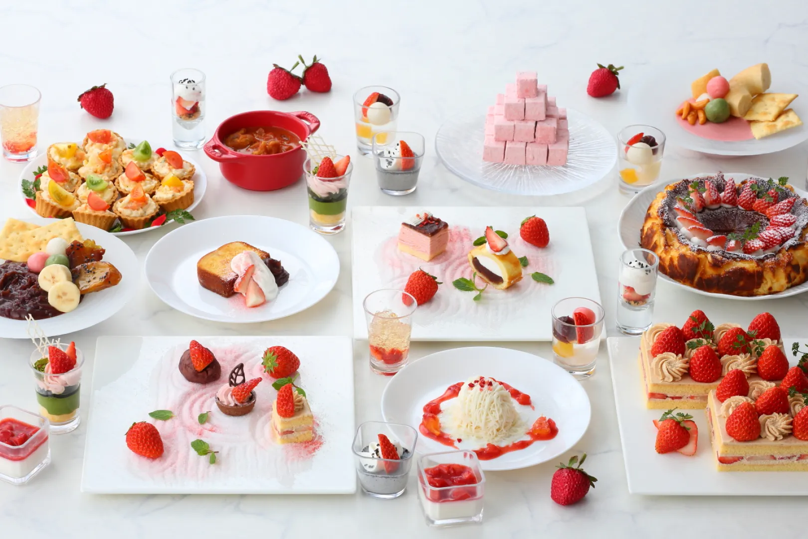 【名古屋】名古屋プリンスホテル スカイタワー｜いちご＆和スイーツ ランチブッフェ ー和香(わか)ー