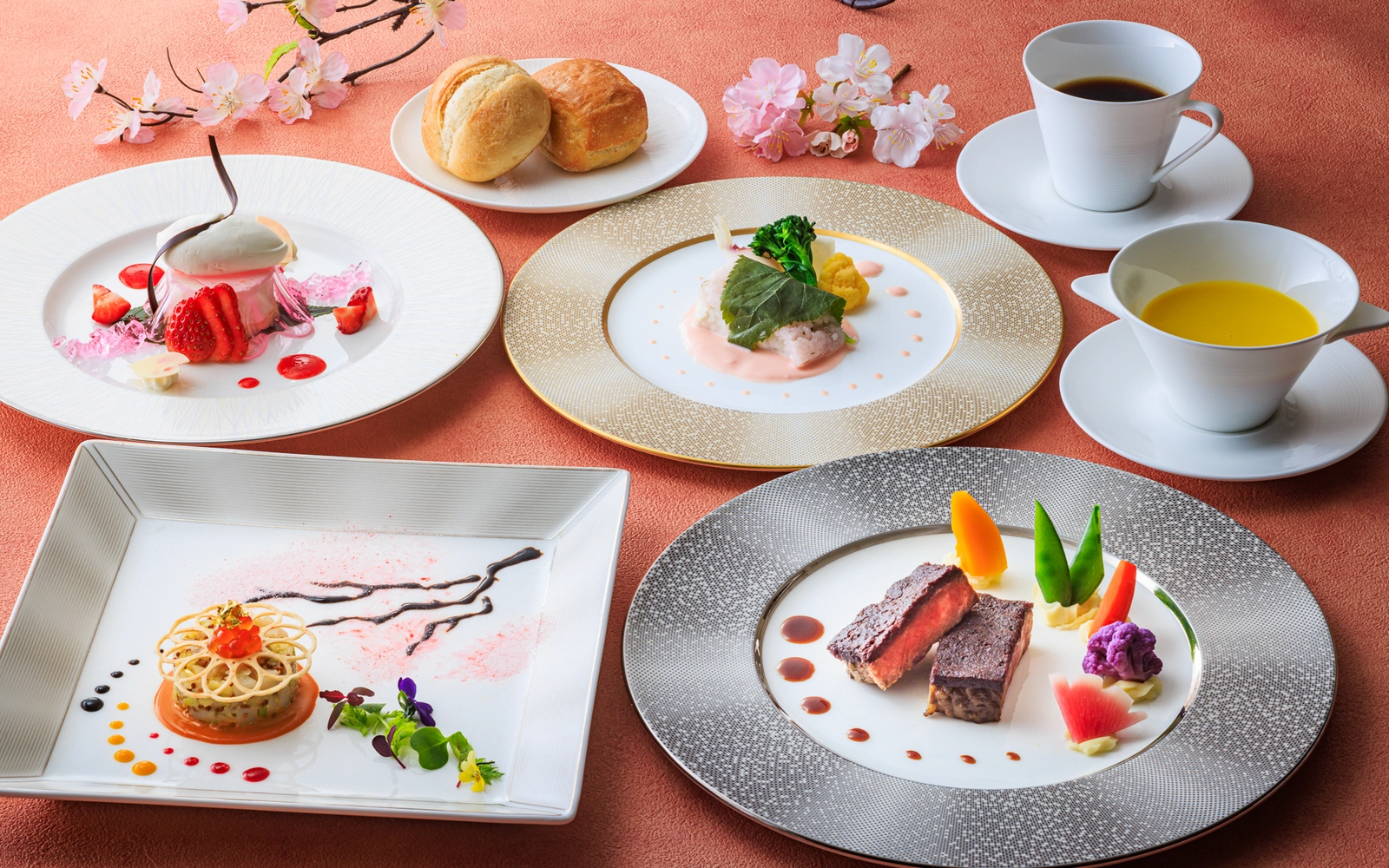 春の訪れを楽しむ桜メニュー