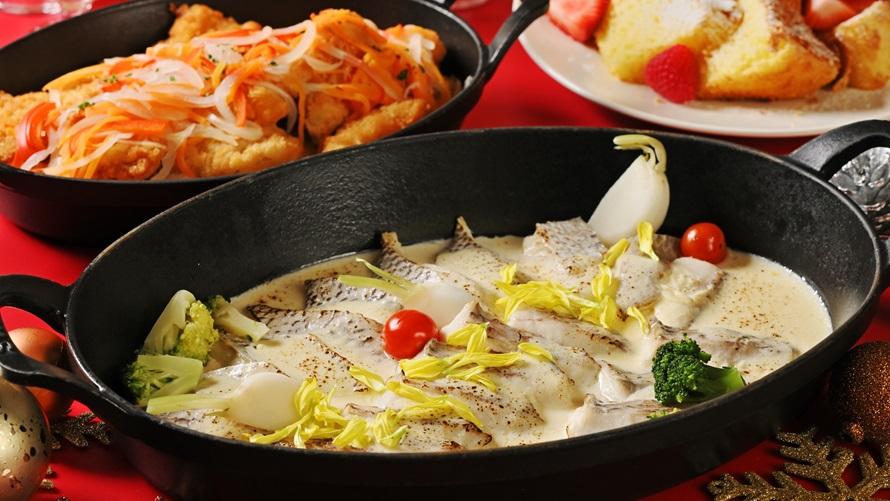 ひら自然菜園の蕪を使った白身魚のボンファム　バジルの香り