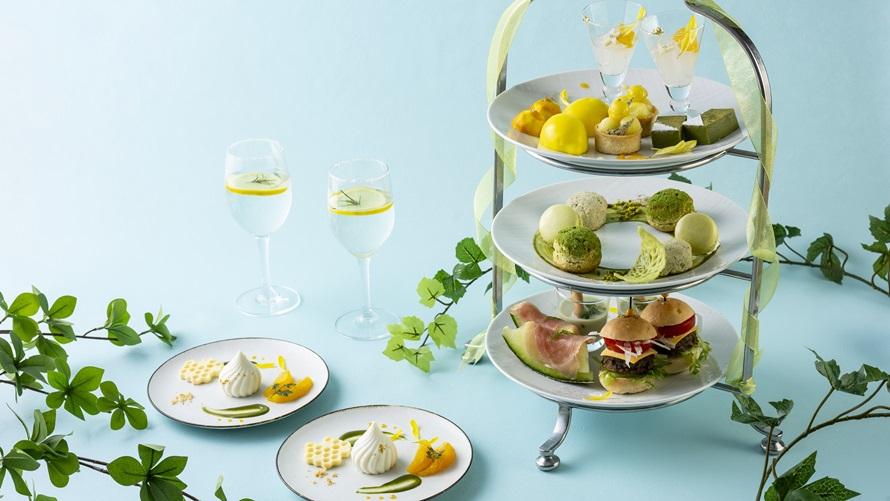 抹茶と柑橘のアフタヌーンティー