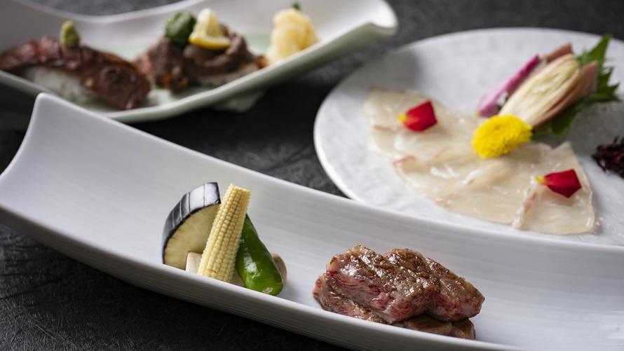 【ご夕食】近江牛をメインとした会席料理「絶景会席」を味う特別ディナーをご用意。