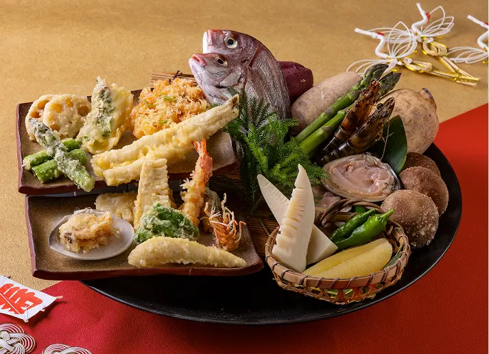 運気をあげる天ぷらコース「鶴寿」