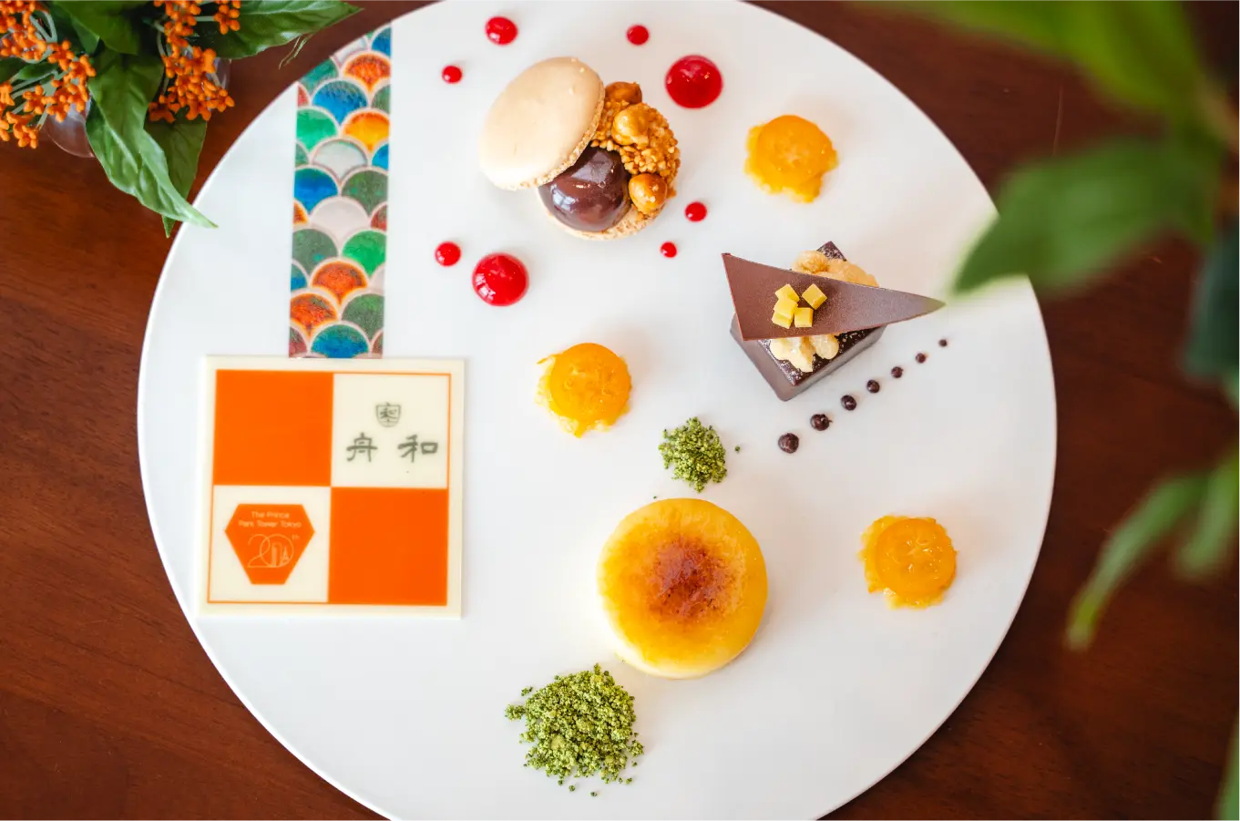舟和 コラボレーション スイーツプレート