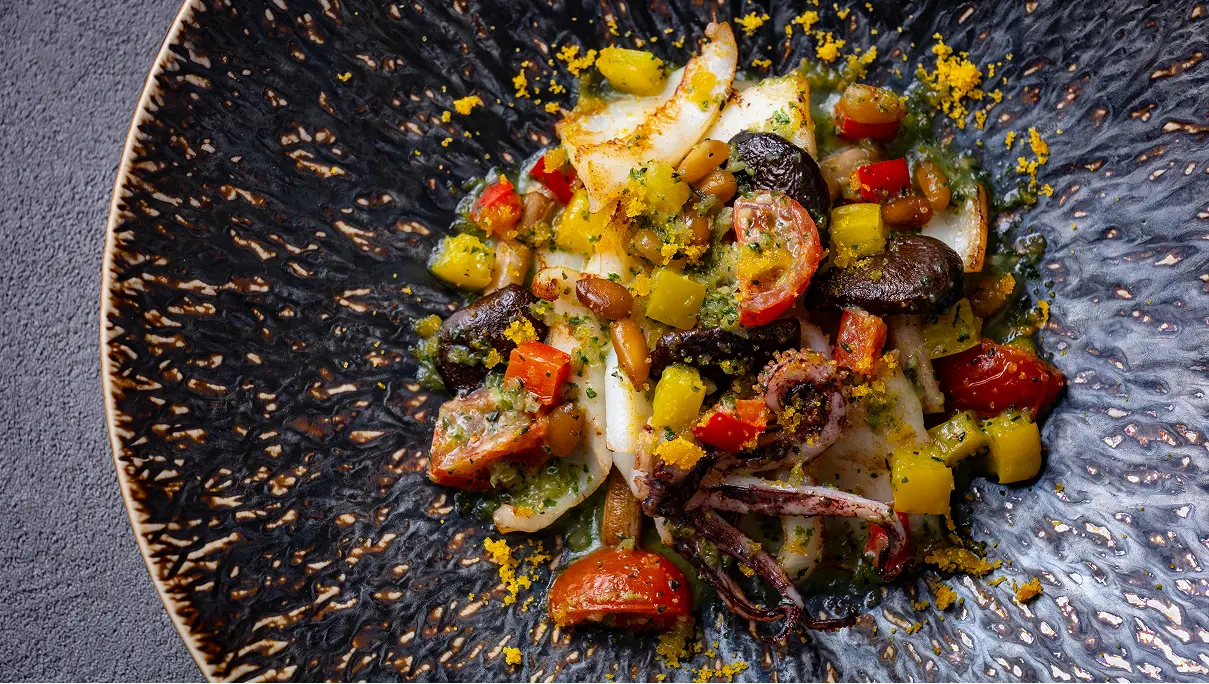 九州産 鮮魚と剣先烏賊 佐賀牛を愉しむ鉄板焼きコース