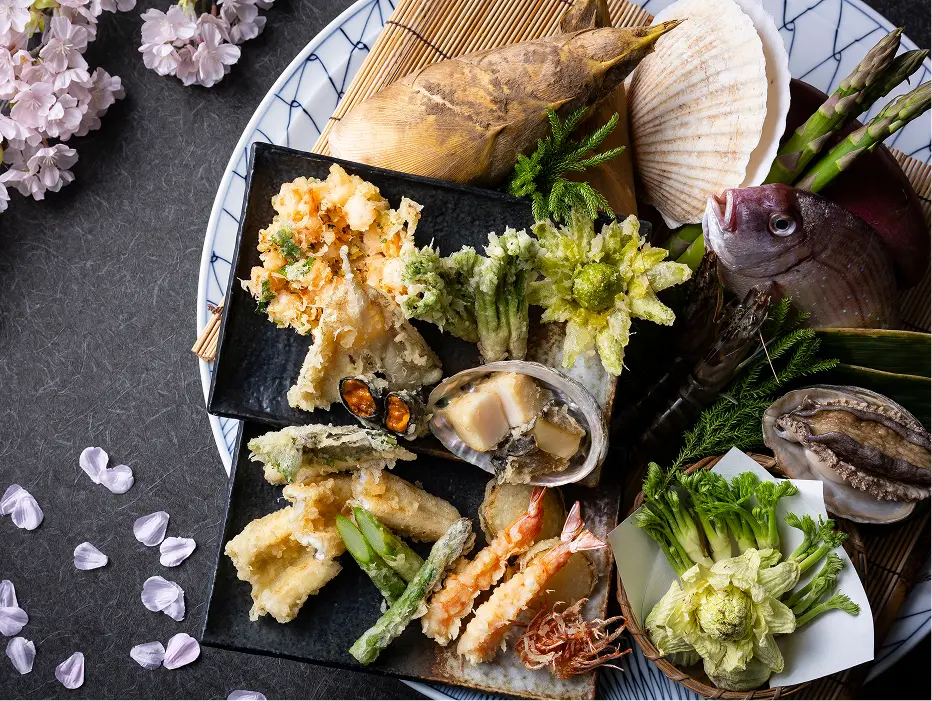 天ぷらで味わう春の訪れ「桐」コース