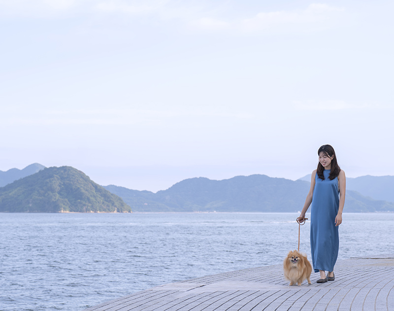 海と森に囲まれた絶好のロケーション