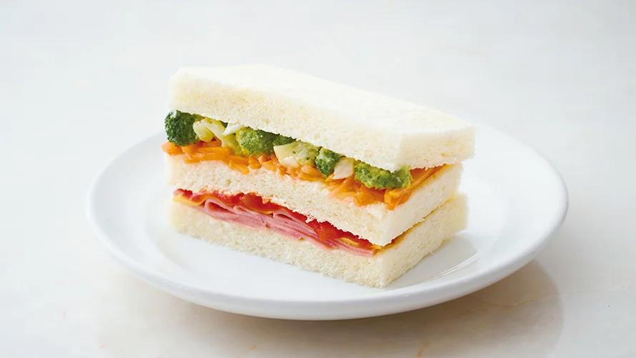 Ham, Cheese & Salad Sandwich