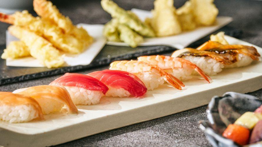 寿司と天婦羅画像